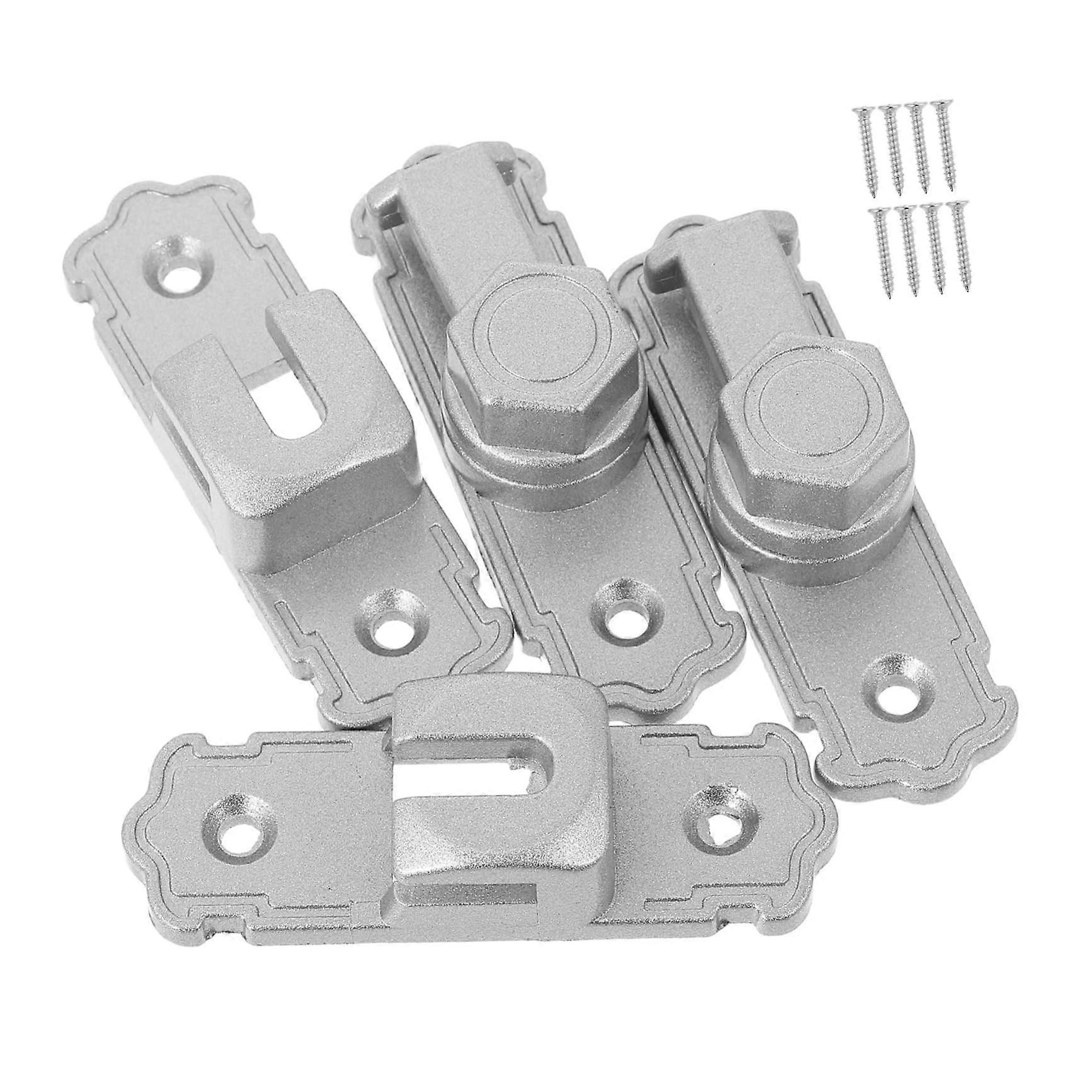 2pcs Barn Door Latch Flip Lock Set, Secure Privacy Hardware, Quiet Smooth Operation, Modern Design