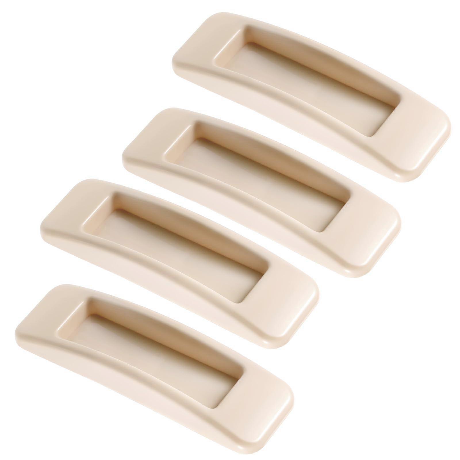 4 Pcs Self Adhesive Cabinet Handles No Drill Stick On Drawer Pulls for Doors Windows Closets
