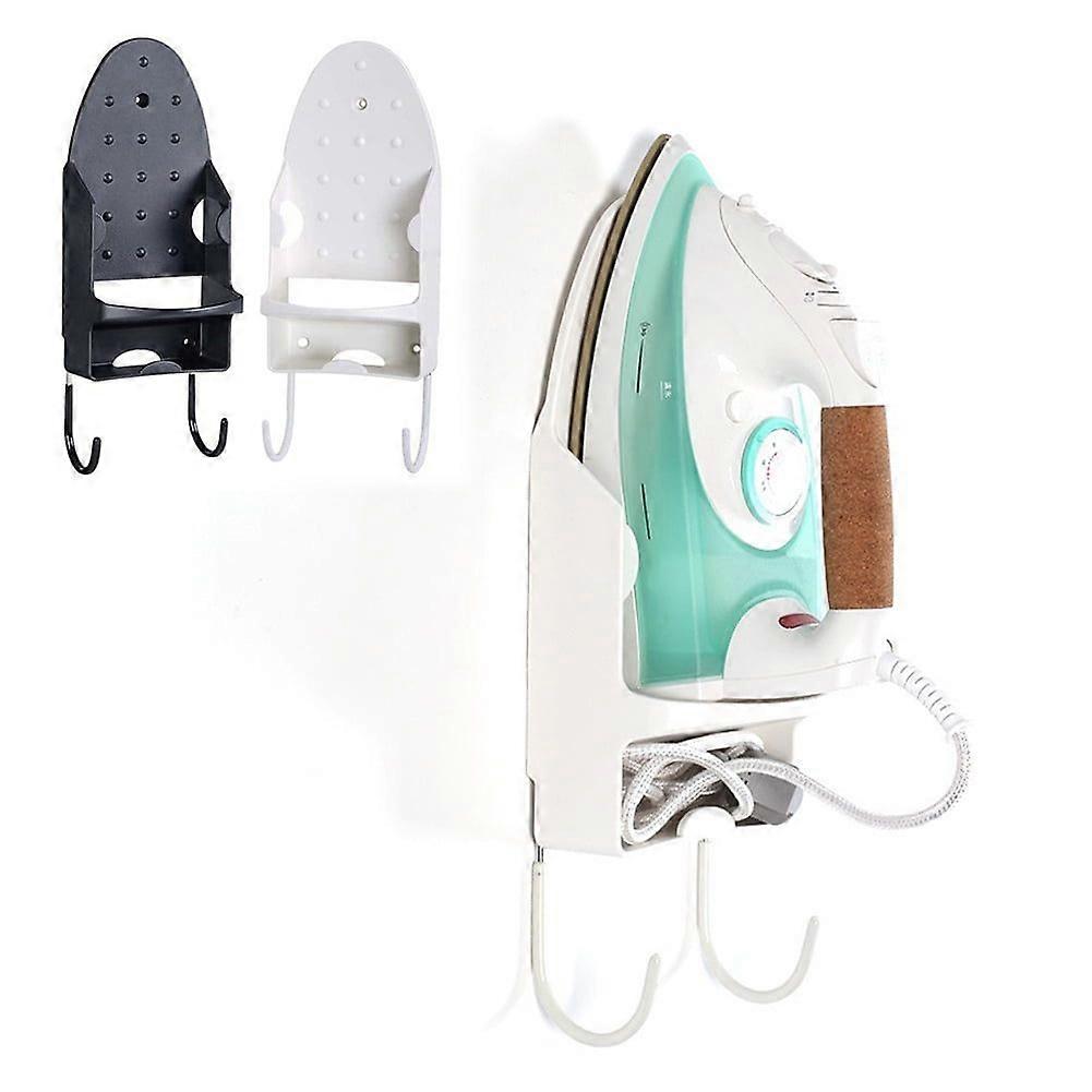 Wall Mount Iron Board Hook Holder Storage Organizer Rack Hanging Tool Black