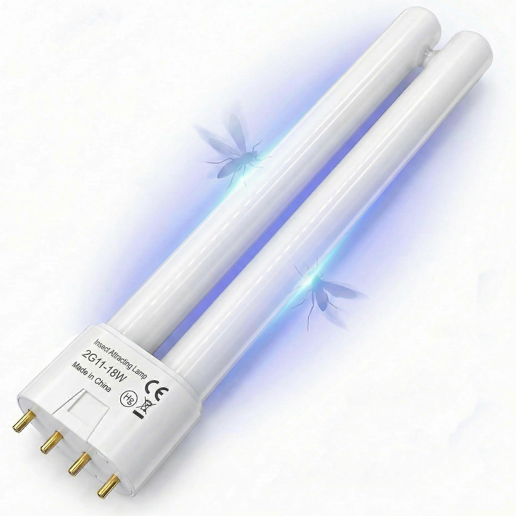 18W Bug Zapper Replacement Bulb 365nm UV HShape 2G11 LongLife 5000H