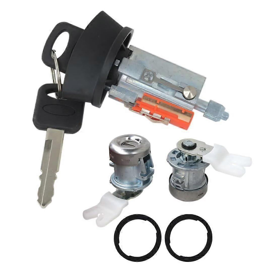 Ignition Switch Replacement and Door Lock Cylinder Set with Keys for Ford Excursion 19982005