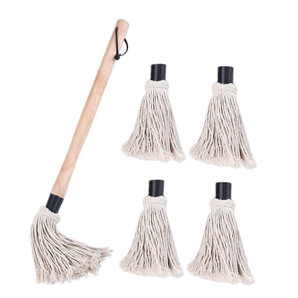 BBQ Basting Brush Set with Heat Resistant Cotton Heads, Replaceable Tips, Dishwasher Safe for Baking and Grilling