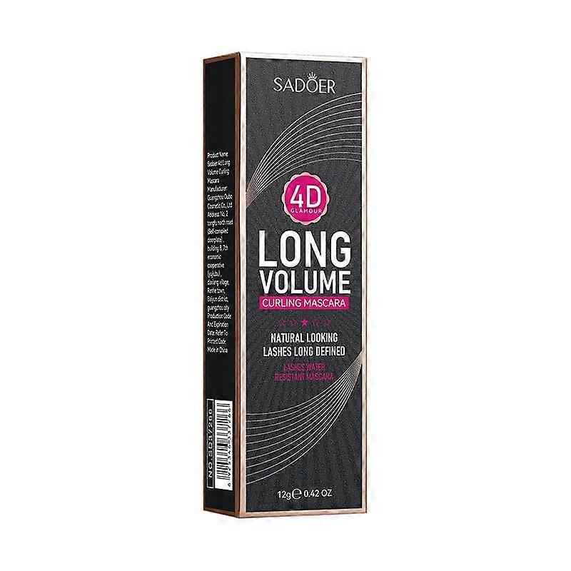 Volumizing and Lengthening Mascara with Precision Curling Brush, LongLasting SmudgeResistant Formula