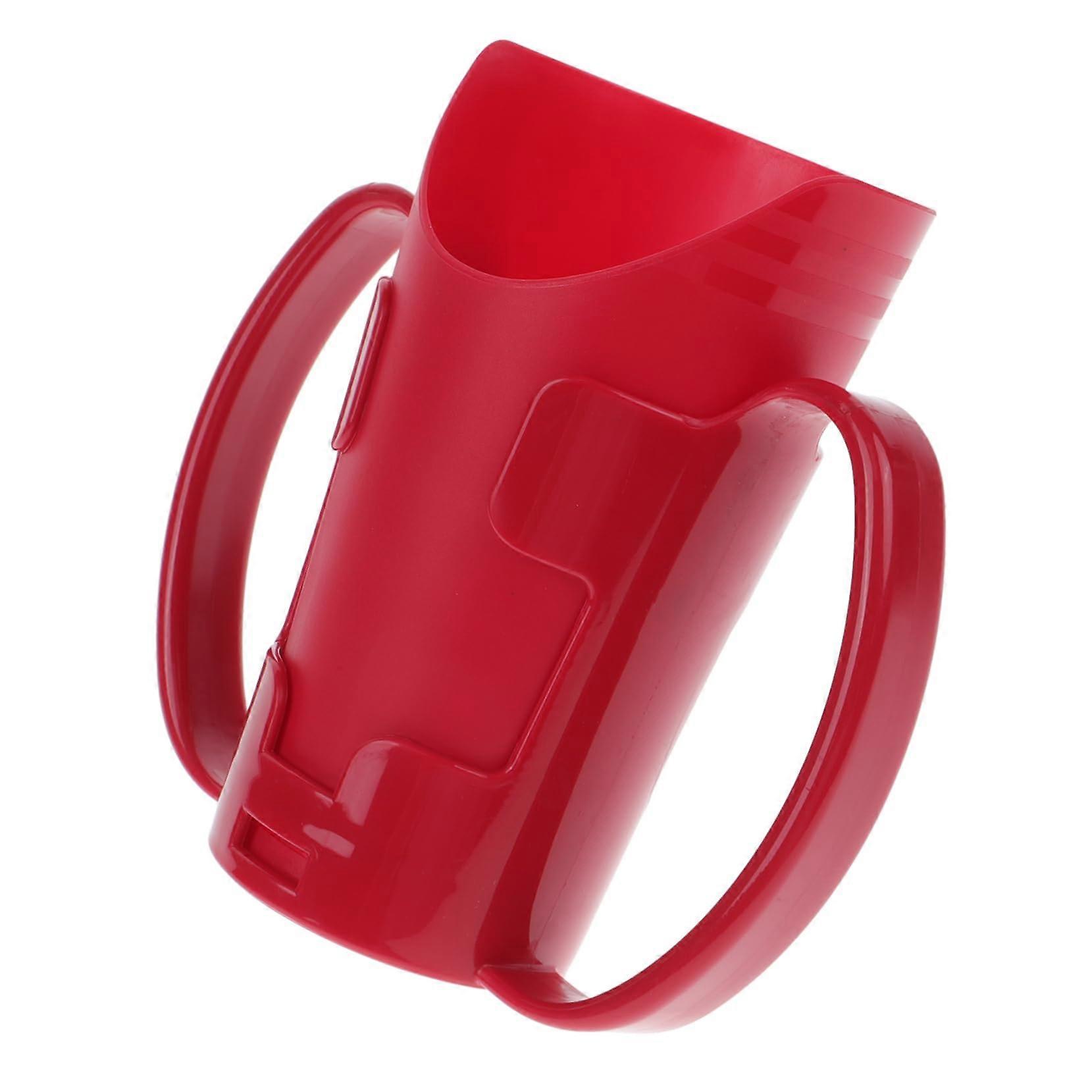 Spill Proof Cup for Elderly with Ergonomic EasyGrip Lid, Reusable Drinking Mug for Disabled
