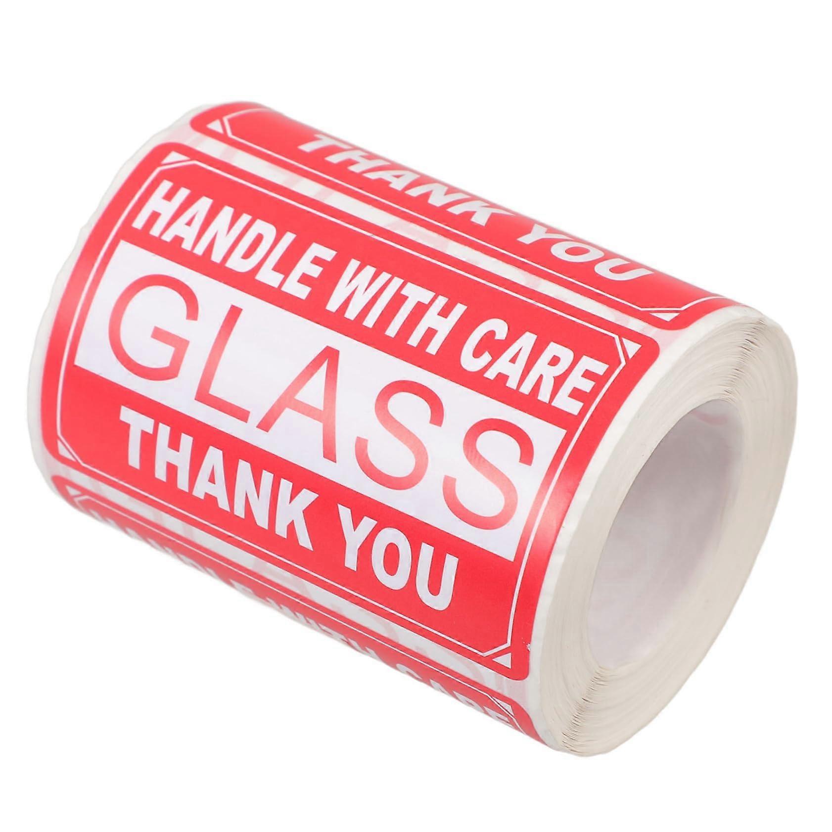 Fragile  Labels Roll with Permanent Adhesive, Easy Peel Stickers for Moving Boxes and Packaging