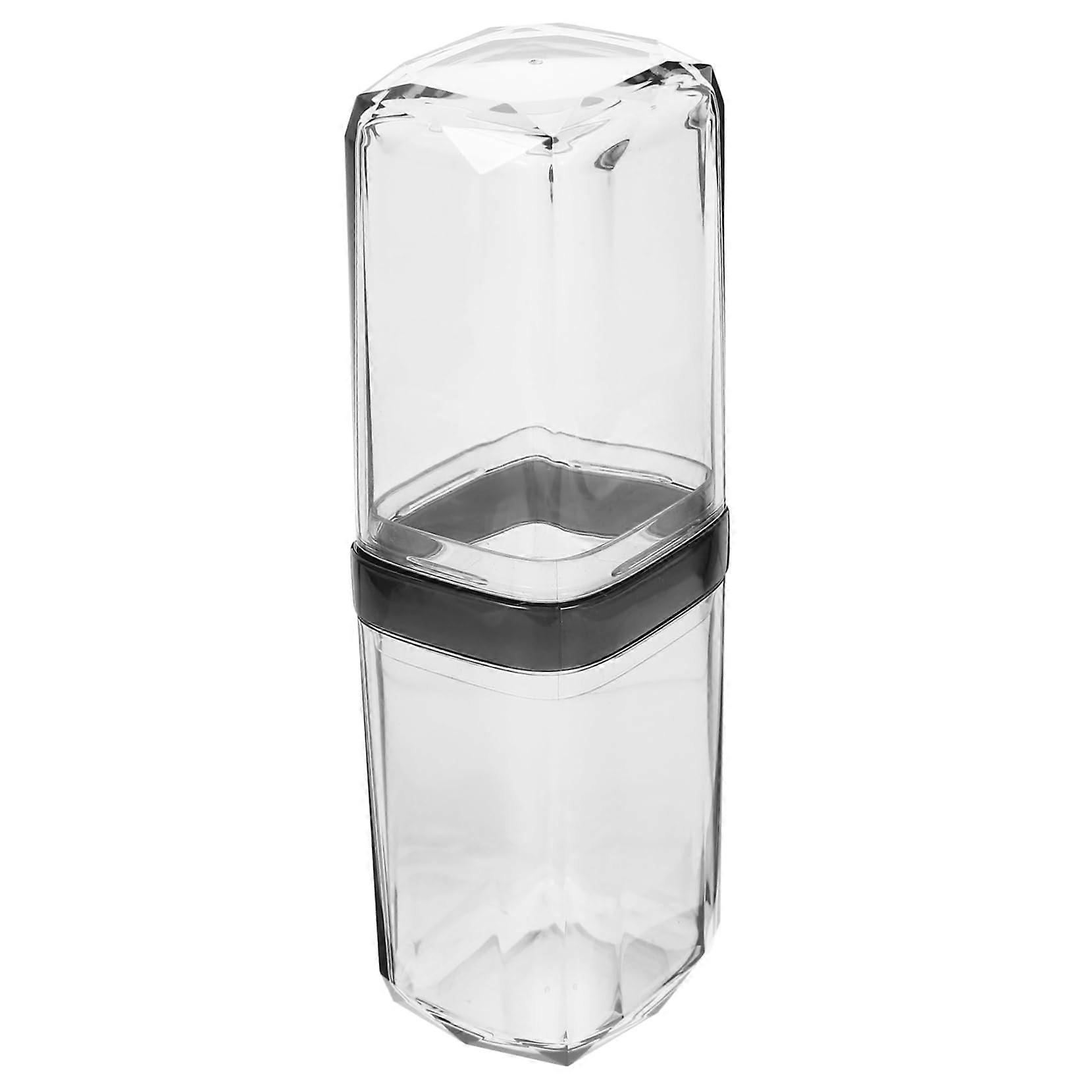 Travel Toothbrush Holder with Cup, Portable Toothbrush and Toothpaste Case for Camping