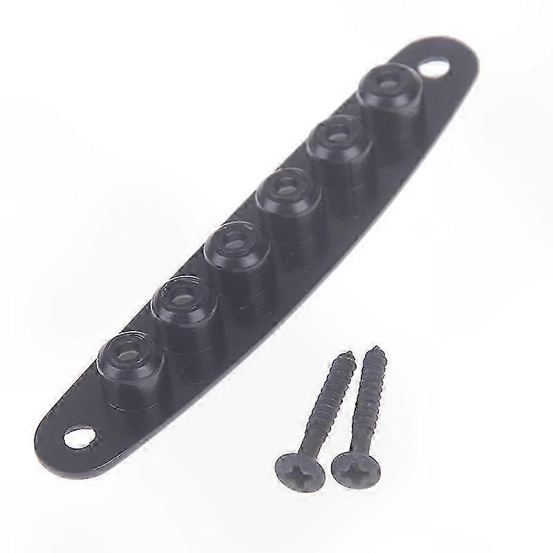 Guitar Bridge String Thru Body Ferrule Bushing Plate Accessory for Instruments