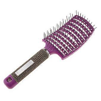 Large Vented Paddle Hair Brush for Fast Blow Drying and Gentle Detangling, Purple