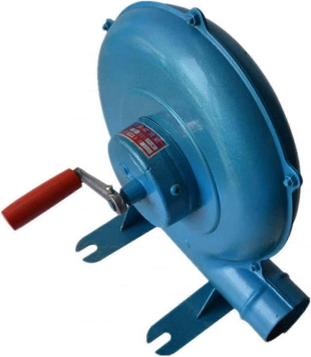 250W Blacksmith Forge Blower Hand Crank Fan for Coal BBQ Grill and Easy System Integration