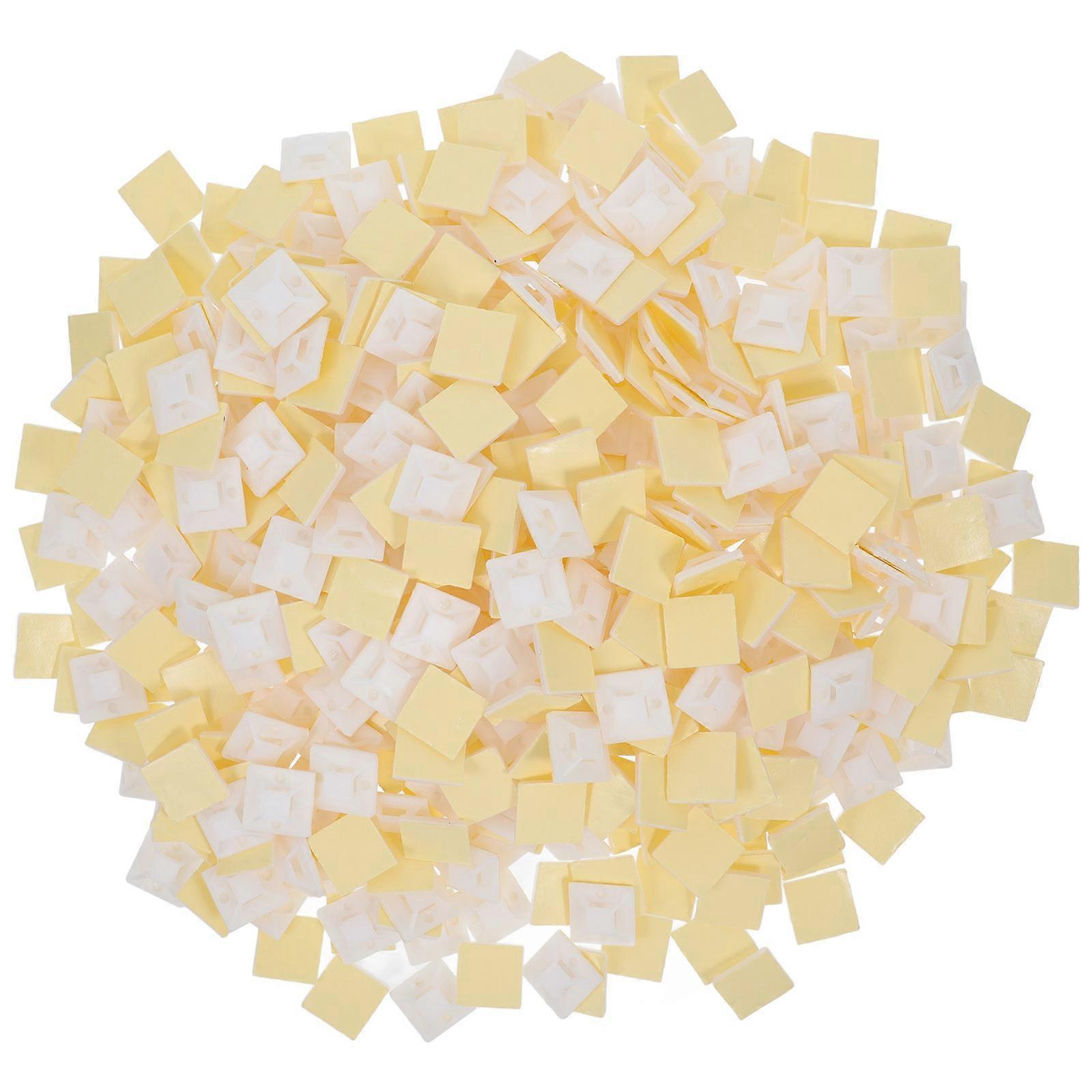 Plastic Cable Management Zip Tie Mounts Electric Wire Fixing Clips 500Pcs