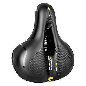 Selle de vélo creuse et respirante, selle de vélo de route et de montagne, absorbant les chocs, confortable, grande taille, jaune