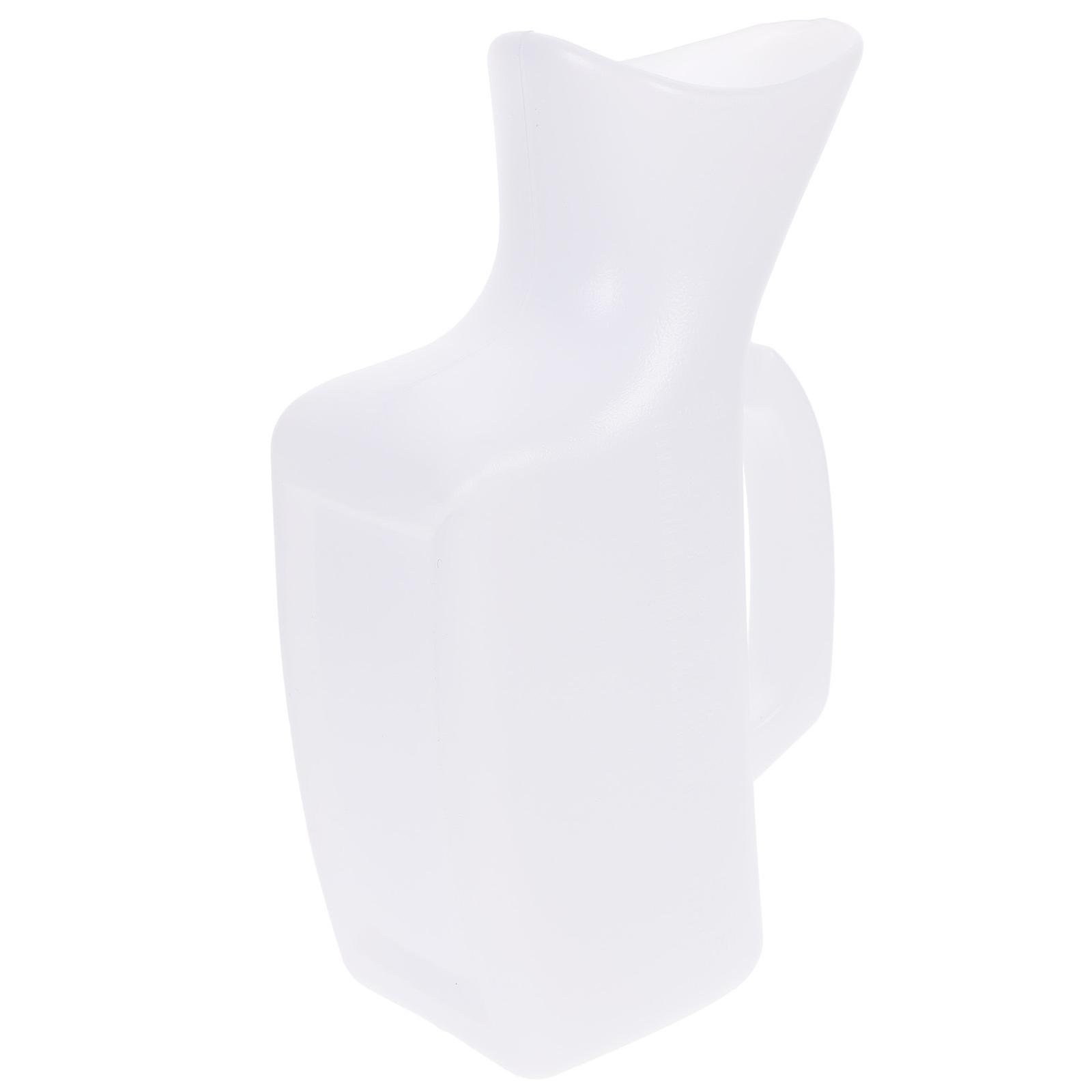 White Women Urinal Plastic Container for Patient Use One Piece