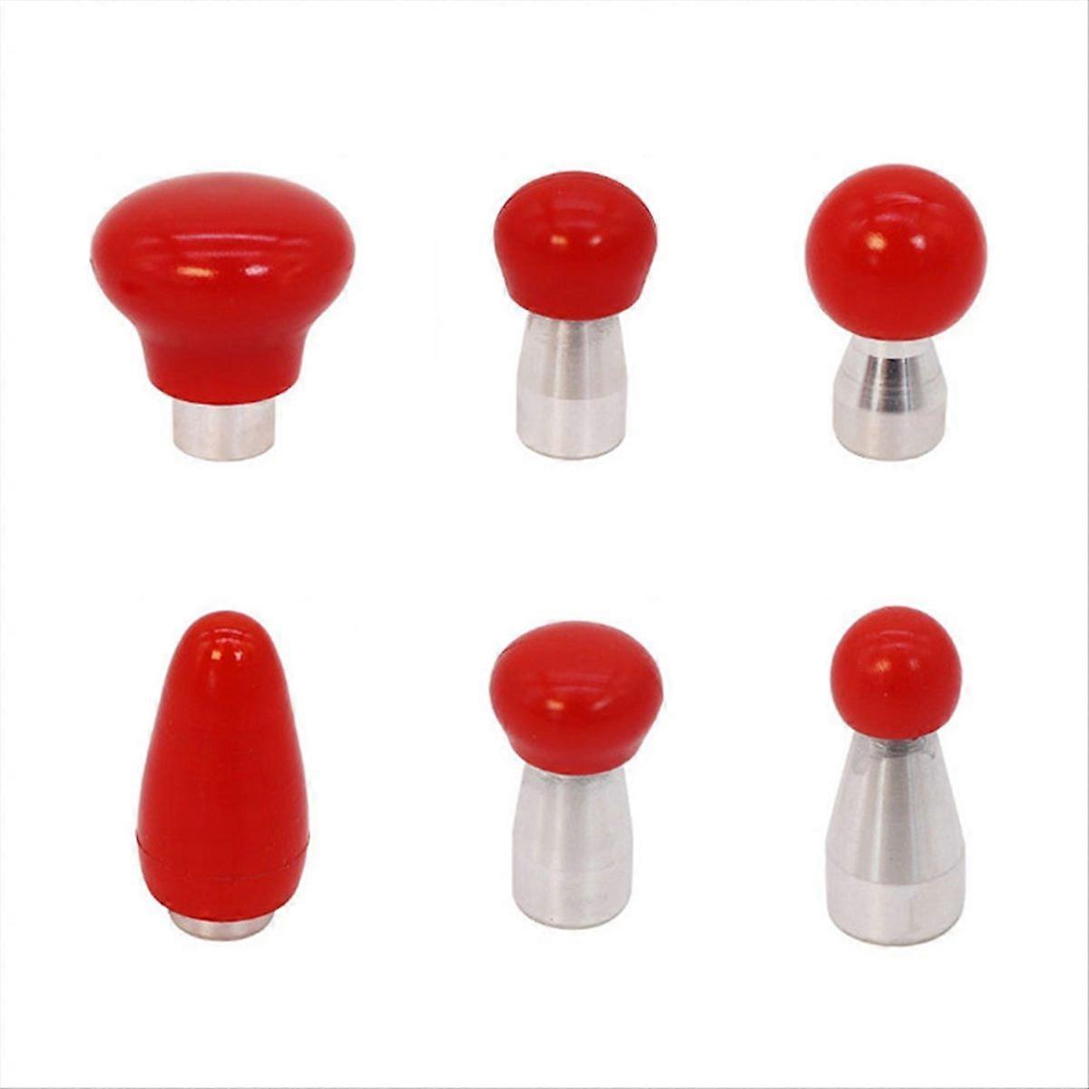 6pcs Car Dent Repair Tool Hat Hammer Replacement