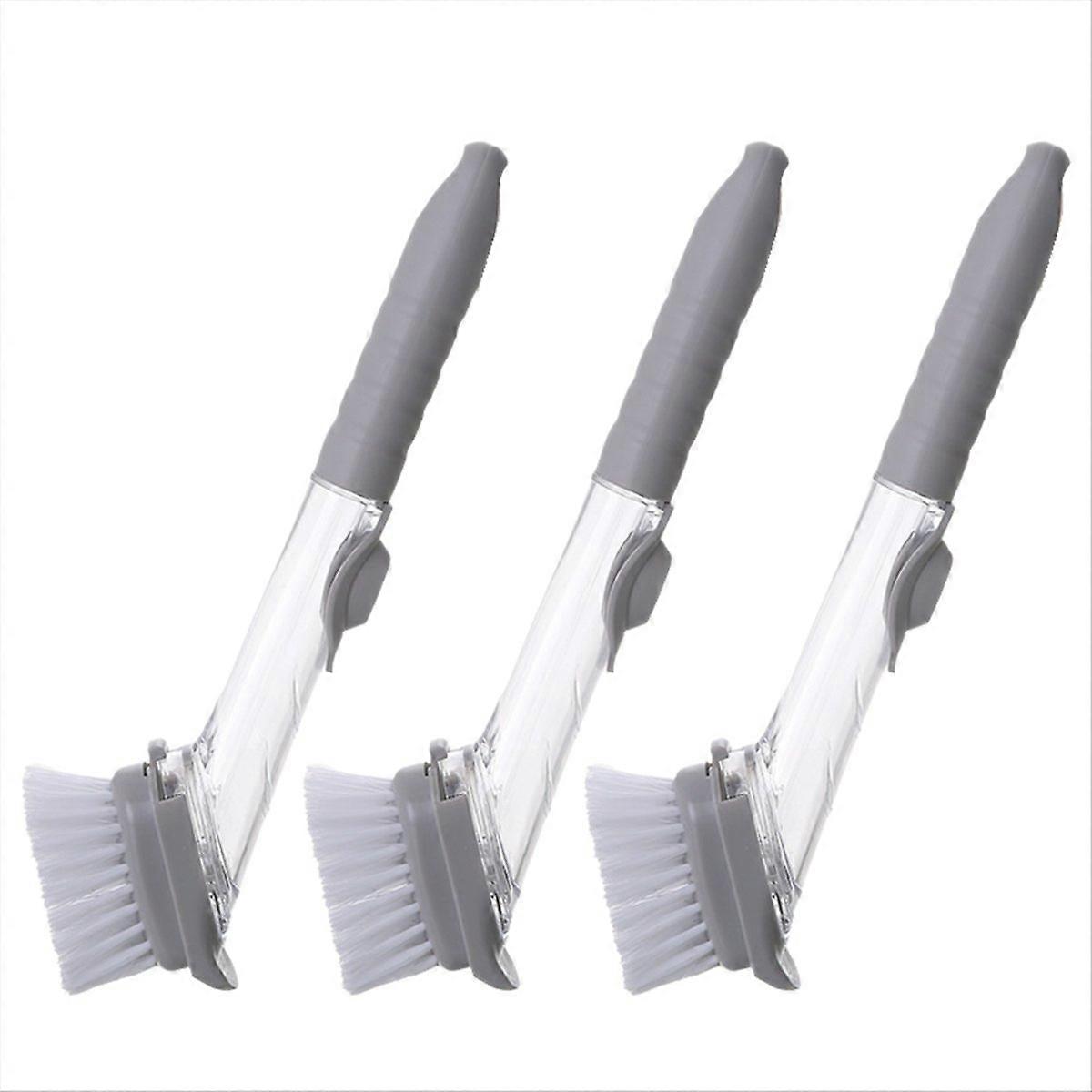 Kitchen Pot Brush Hydraulic Brush Automatic Liquid Filling Type Multi-Function Long-Handled Dishwash