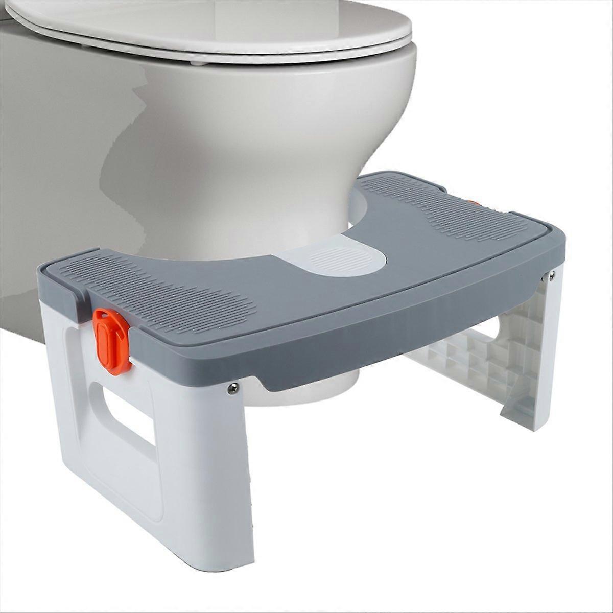 Foldable Toilet Stool for Bathroom, Nonslip Bathroom Squat Stool,