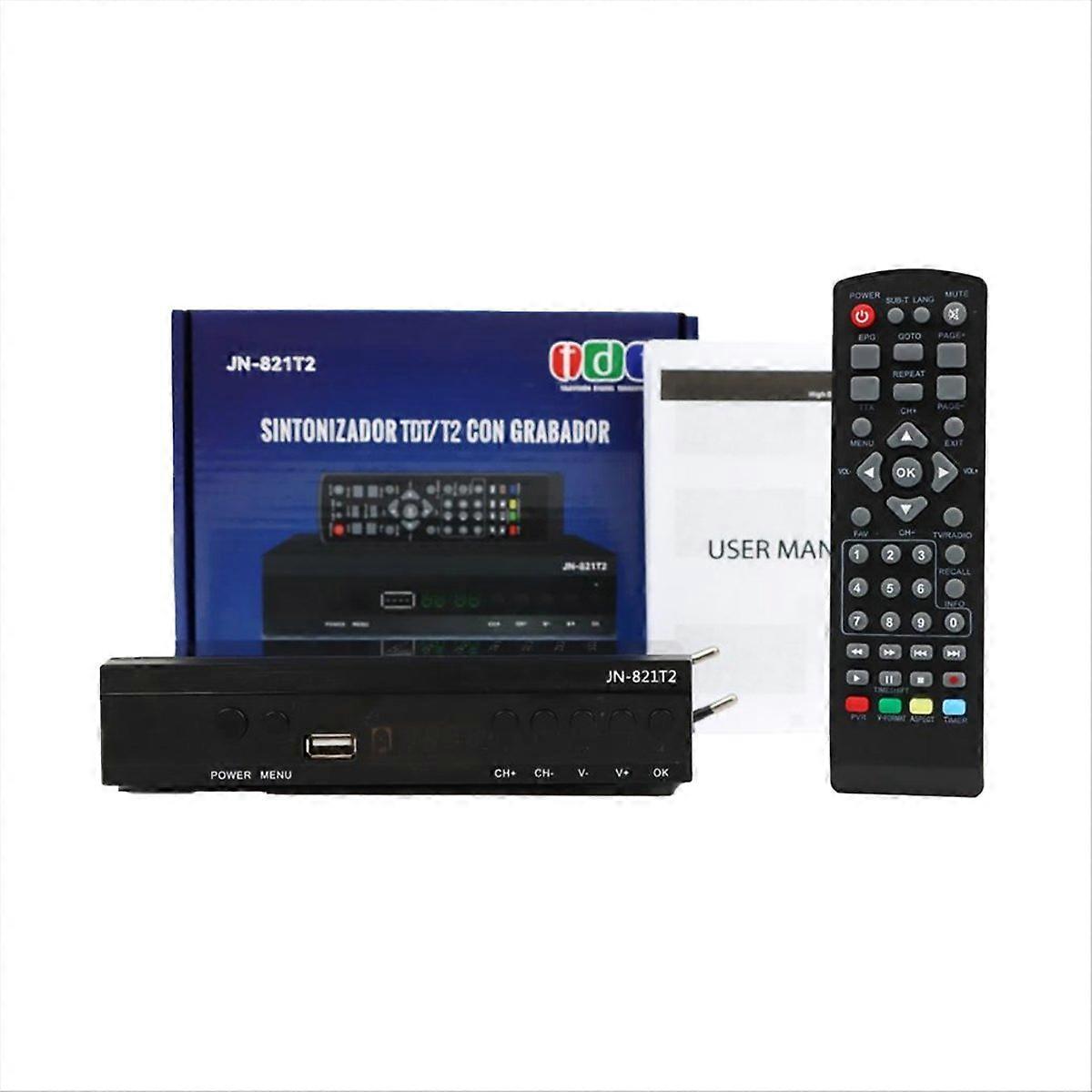 Décodeur numérique DVB-T2, Hevc/H265, code AC3 10 bits, tuner TDT, prise UE