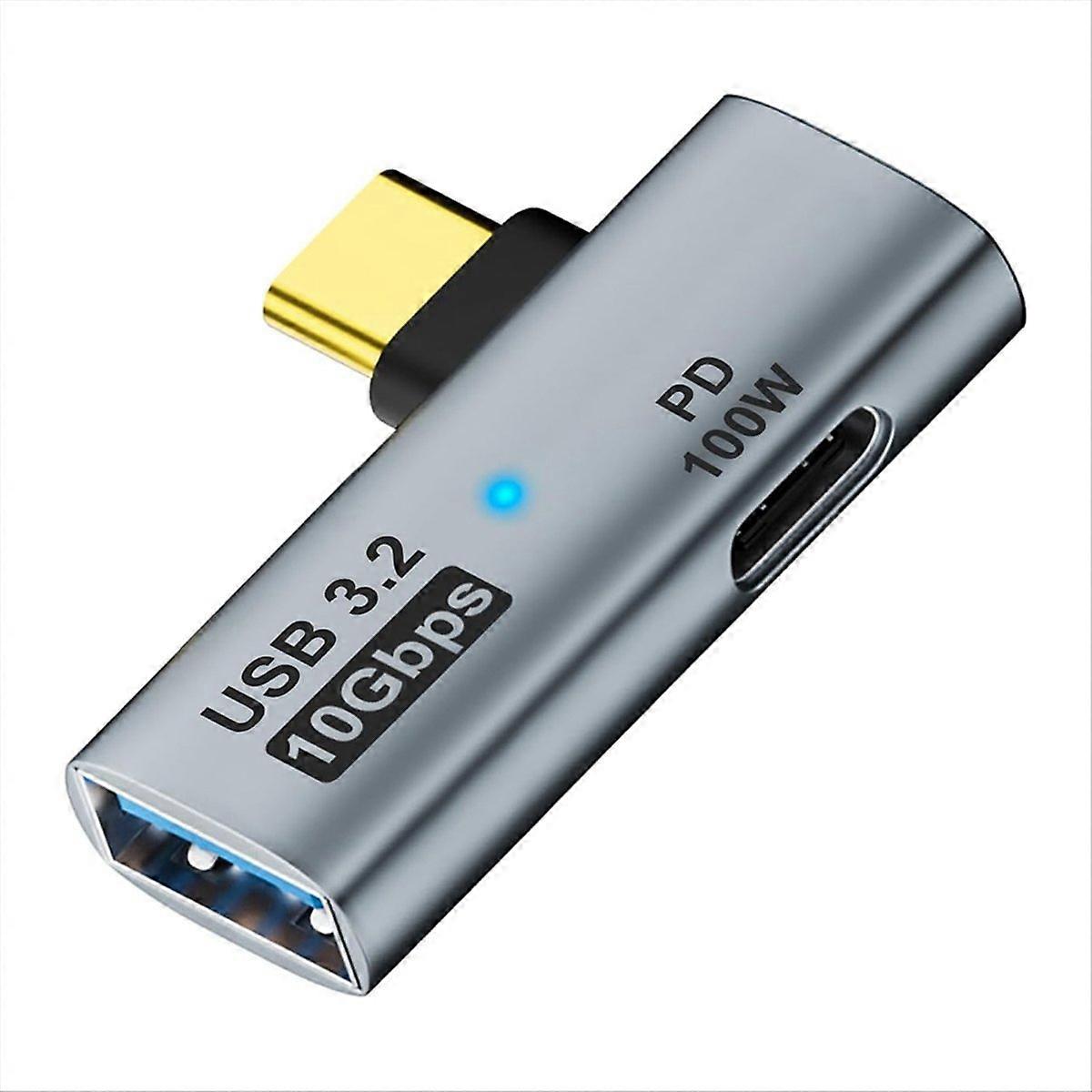 Adaptér 2 v 1 USB C na USB 3.2 pro Ally, šedý