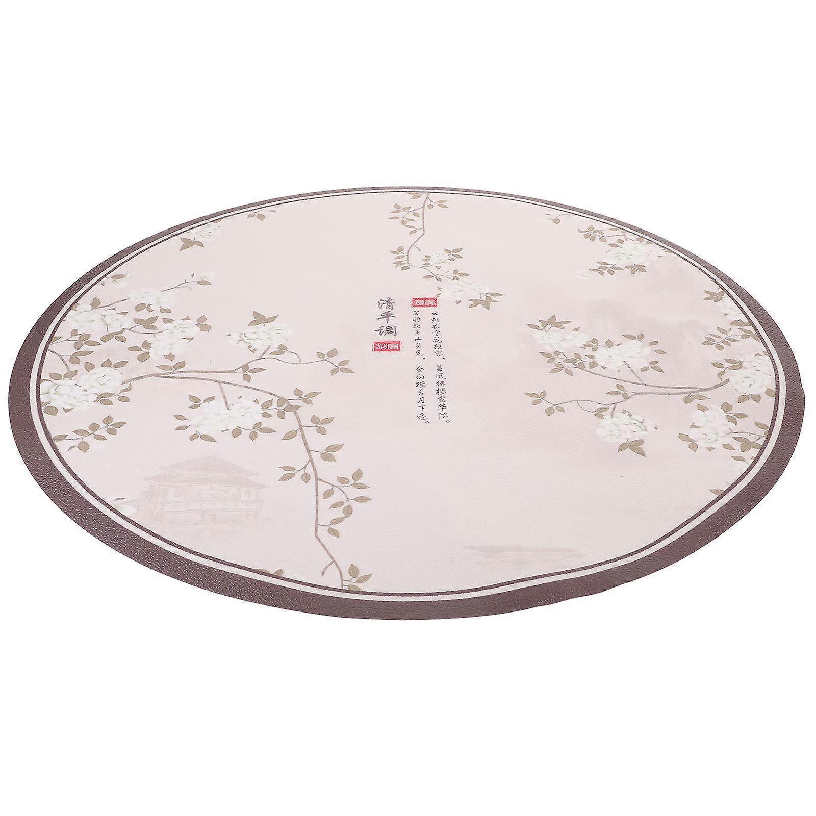 Chinese Style Tablecloth Round Table Cover for Party Use 3Pcs Multi