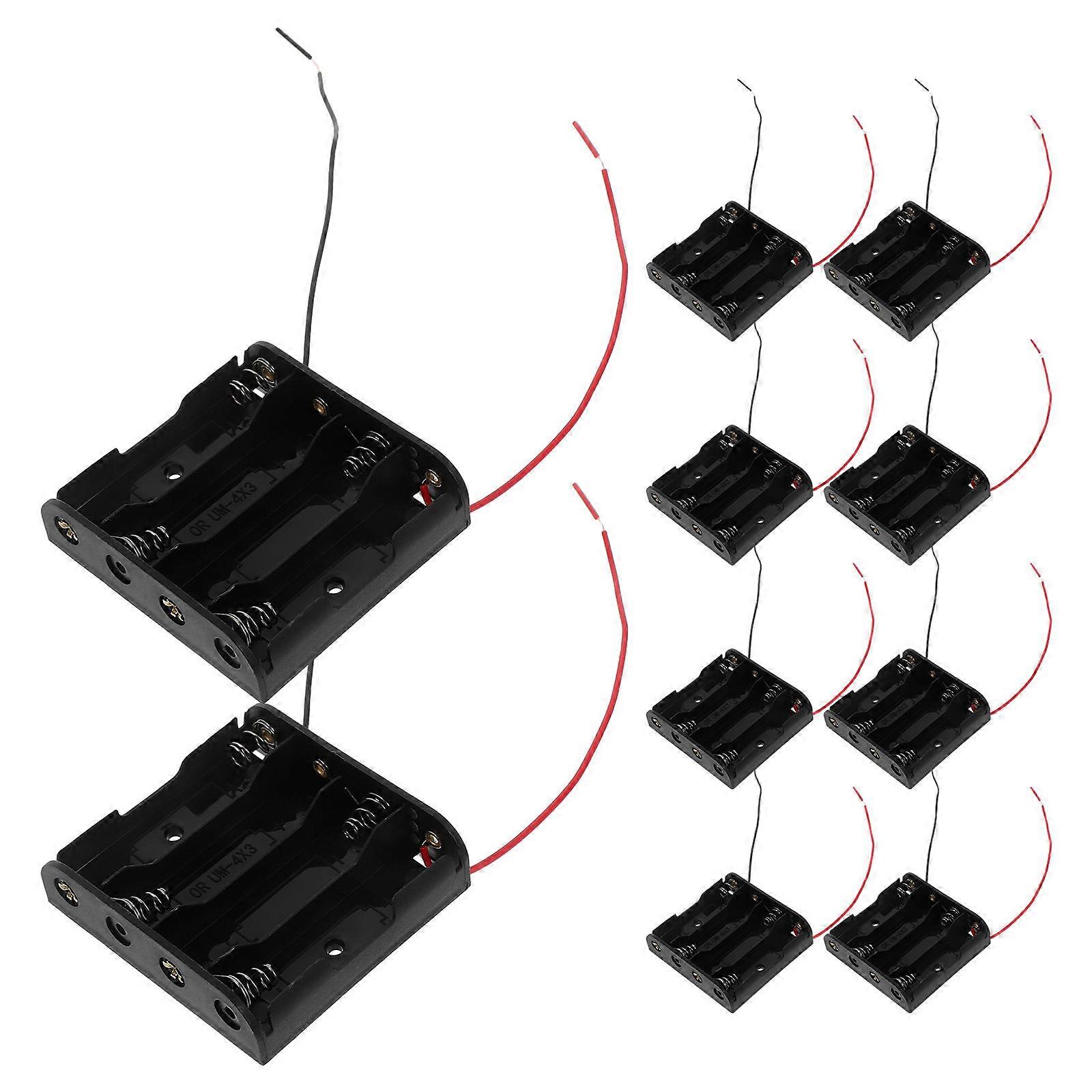 Switch Battery Holder Case Plastic for DIY Electronic Projects 24Pcs
