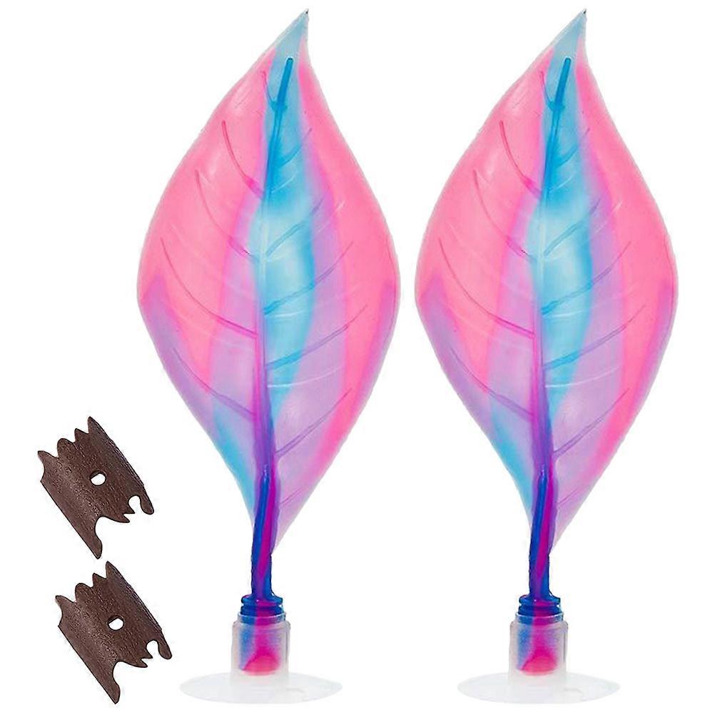 Betta Leaf Hammock Fish Resting Leaf Bed 2Pcs Plastic Assorted Color