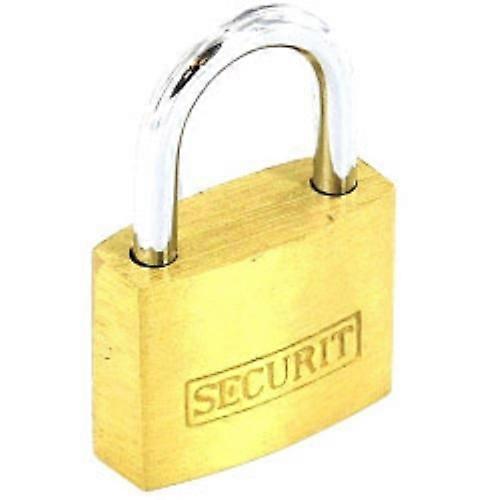 Securit Brass Padlock With 3 Keys