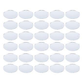 30 sztuk Lustrzane soczewki Małe owalne lustra Mini Craft Lustra Szklane lustro do majsterkowania