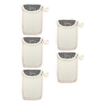 Soap Bubble Pouches Soap Saver for Bath Cleaning with 5Pcs Linen Bags