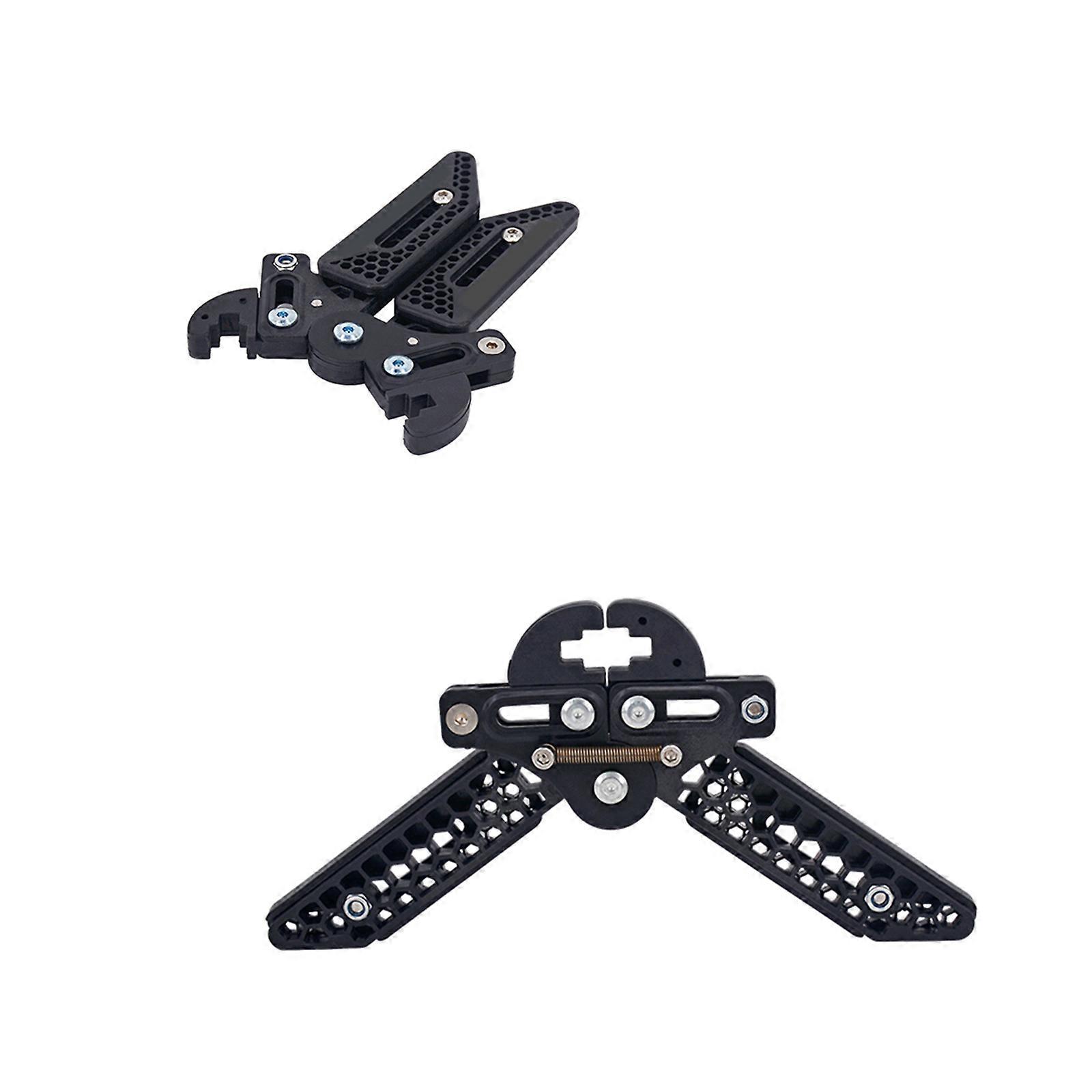 Compound Adjustable Lightweight Scissors Style Archery Bow Kick Stand Holder (Black)