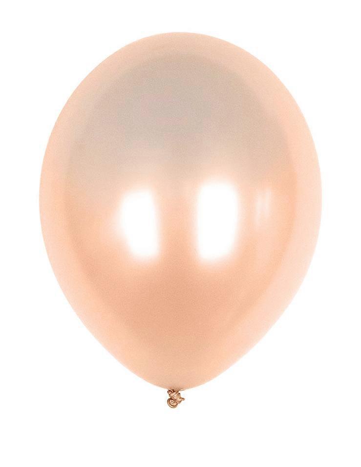 50 Metallic Peach Balloons 30 cm