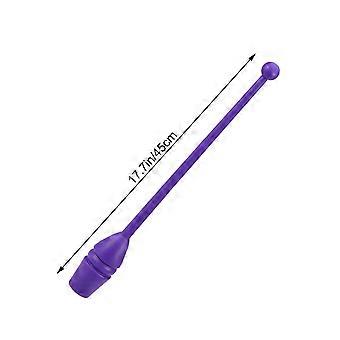 1 Paar Kunstturn-Stick Rhythmische Sportgymnastik Stick Tanzsport Fitnessgeräte für Kinder Erwachsene (lila)