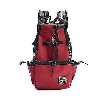 Pet Dog Carrier Travel Backpack Udendørs ventilation Åndbar Cykel Motorcykel Udendørs Vandreture Sport Mesh Bag Tw
