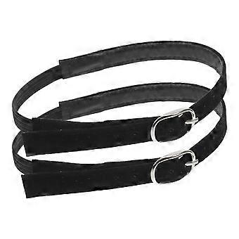 Black Elastic Heel Straps for High Heels Adjustable Shoe Straps 10Pairs