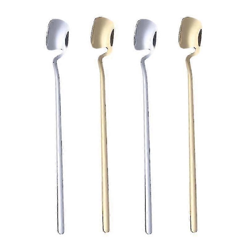 4pcs Kitchen Tableware, Creative Stainless Steel Spoon