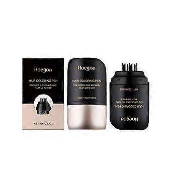 Black Hair Styling Pen 15g, Waterproof Plant-Based Gentle Care, Easy to Use