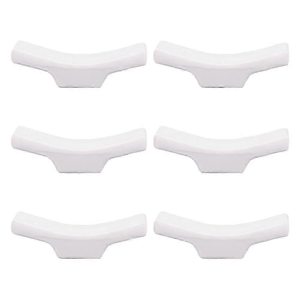 Ceramic Style Chopstick Rest, Anti-Skid Smooth Surface, Table Decor, 6-Pack Chopstick Holder for Dining, Party, Wedding Gift