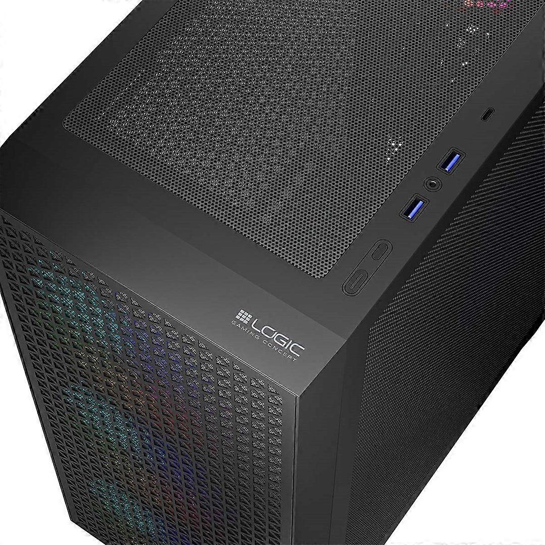 Logic Dart Pro Argb Midi Usb-c Pc Case Black