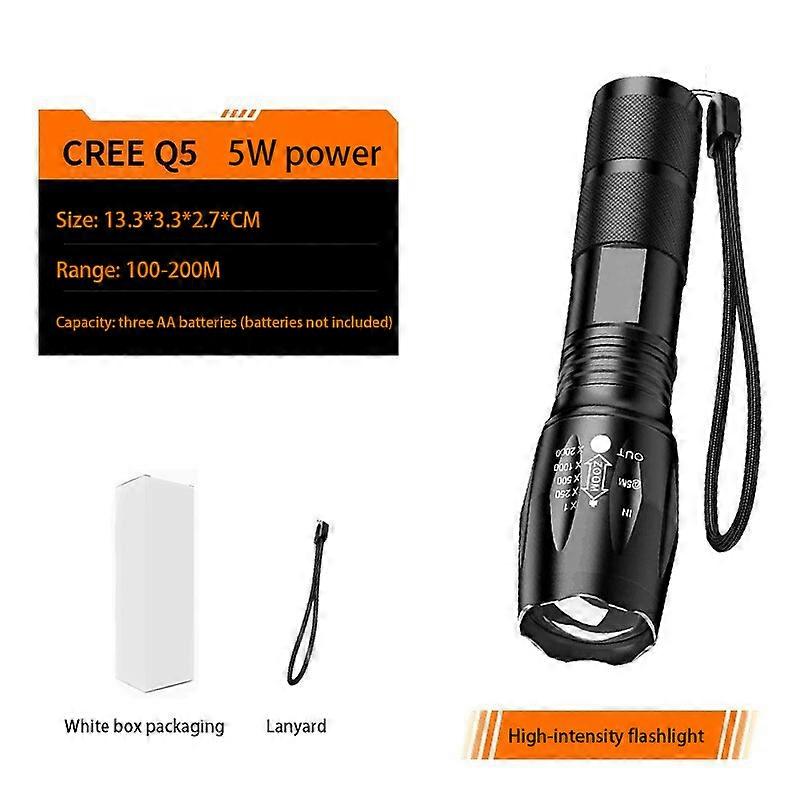 Vitaltac Flashlight, Ailsion Bright Flashlight, Zoomable Beam Flashlight