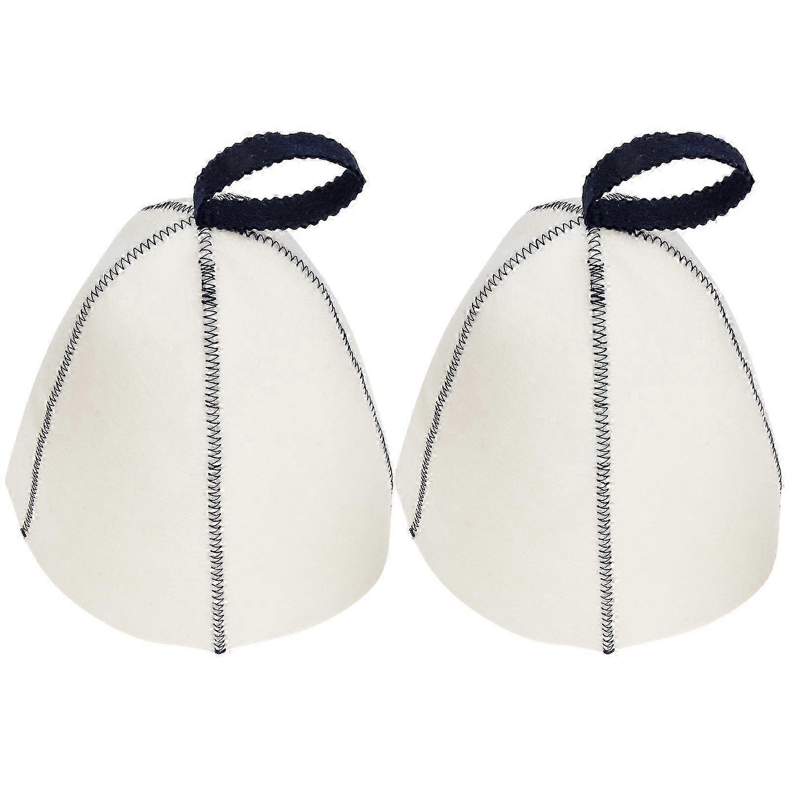 2pcs Felt Sauna Hat Thicken Felt Hat Comcompatible withtable Sauna Hat Bathing Hat