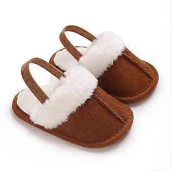 Spring and Winter Baby Shoes Cute Indoor Baby Fluffy Slippers Baby Toddler Boys and Girls Shoes Sandals First Step Walker