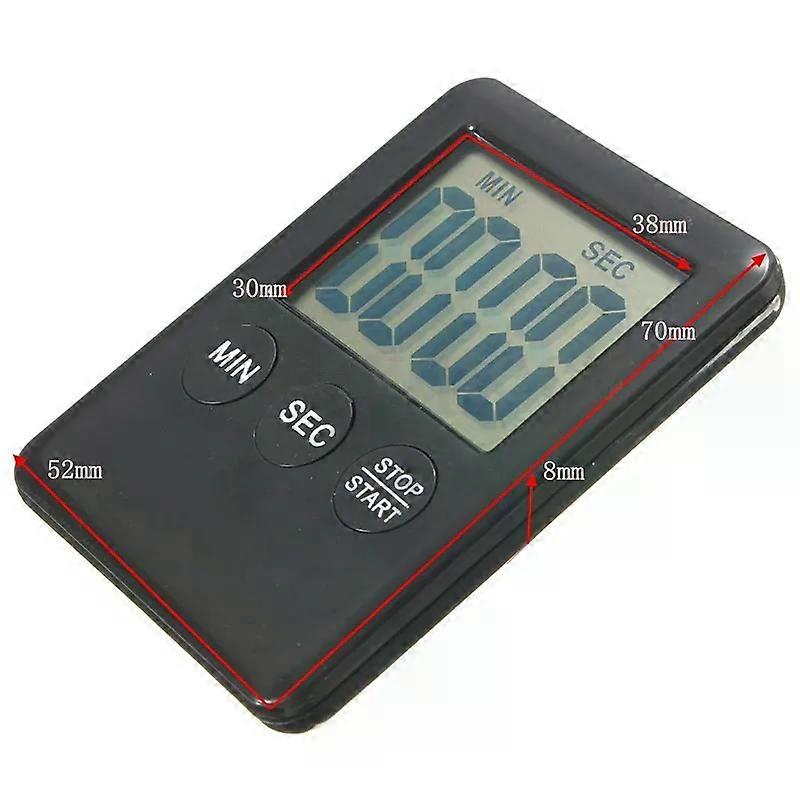 Magnet Kitchen Cooking Timers LCD Digital Screen Timer Square Count Up Countdown Alarm Clock
