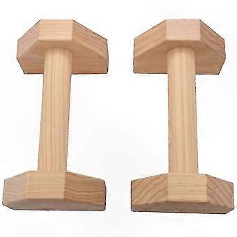 Wooden Parallettes for Gymnastics and Calisthenics Training Equipment Handstand Bars Fitness Exercise Tools