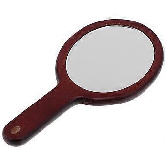 Handheld Makeup Mirror Przenośne drewniane lustro Kreatywne lustro kosmetyczne