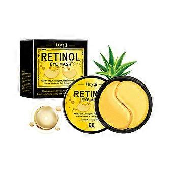 2 Stück Retinol-Augenmasken, feuchtigkeitsspendende Pflege mit Kollagen und Aloe Vera für ein glattes und gepflegtes Aussehen der Augenpartie