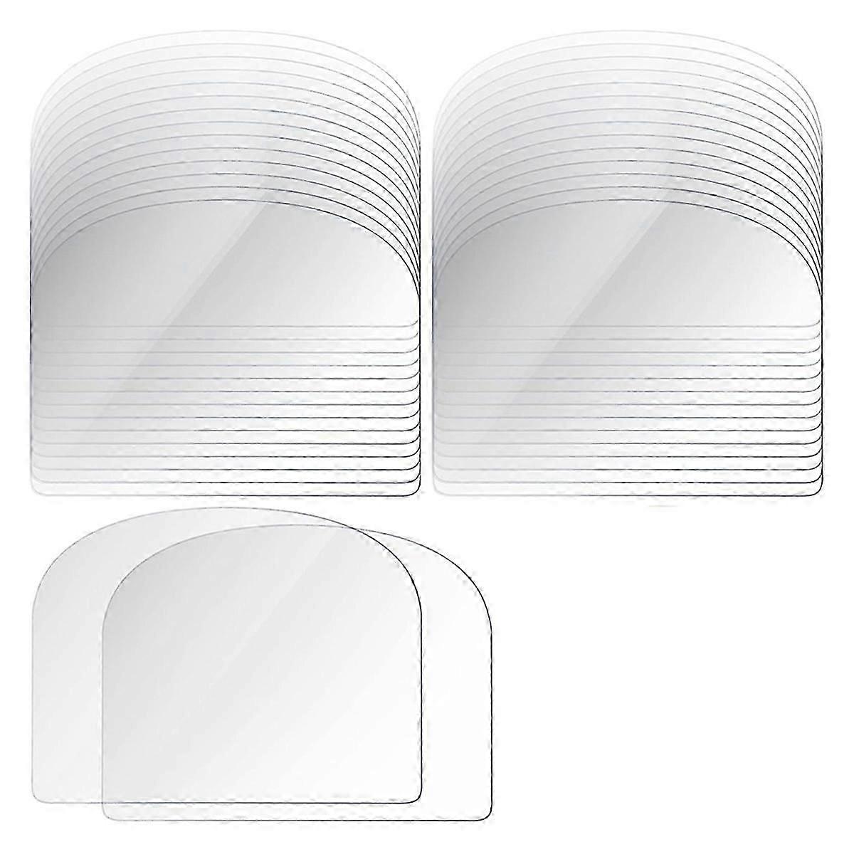 80PCS Plastic Transparent Soft Scraper Cake Cream Scraping Plate