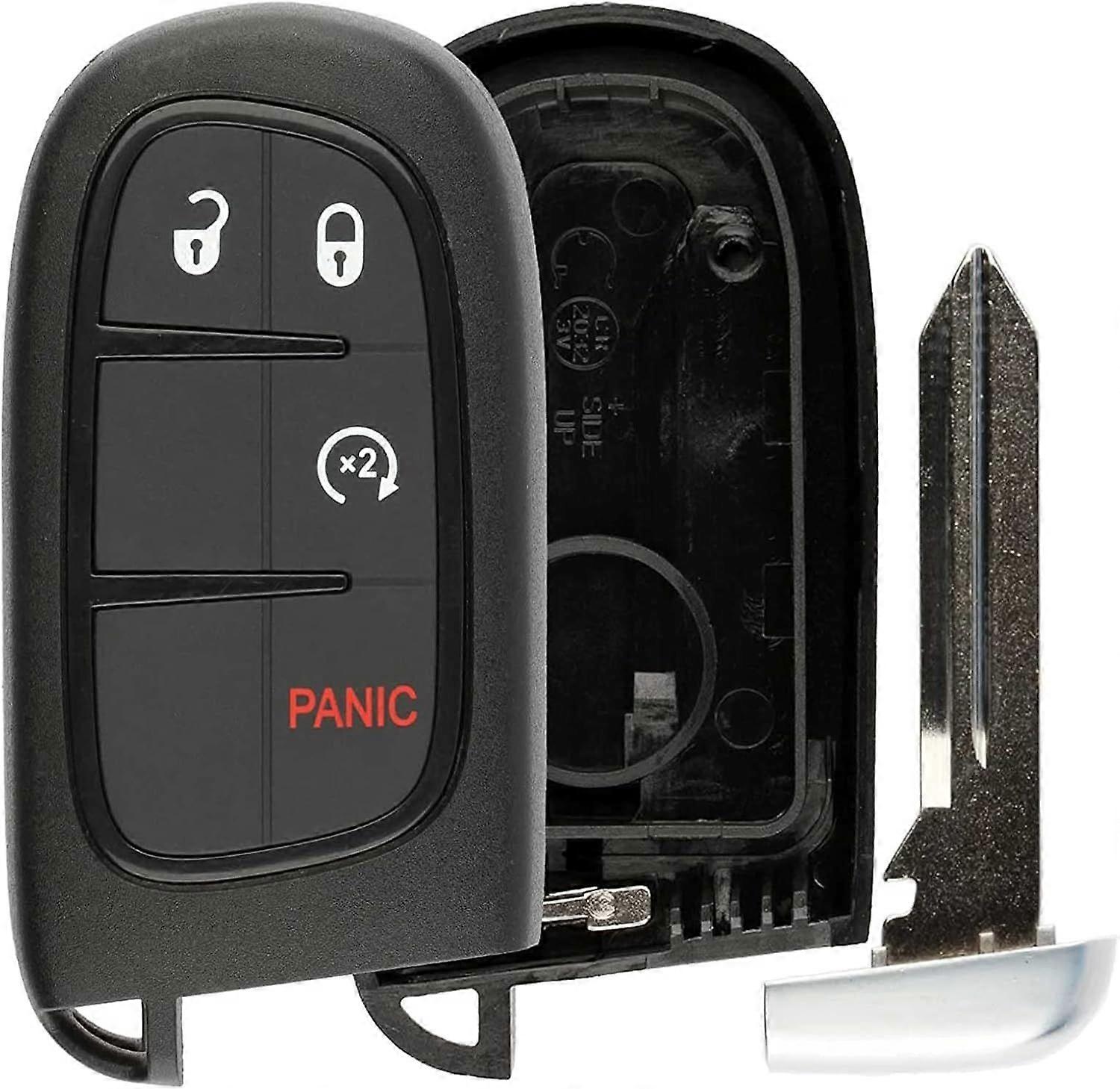 Key Fob Shell, Replacement Smart Remote Key Case Cover 4 Buttons Suitable for