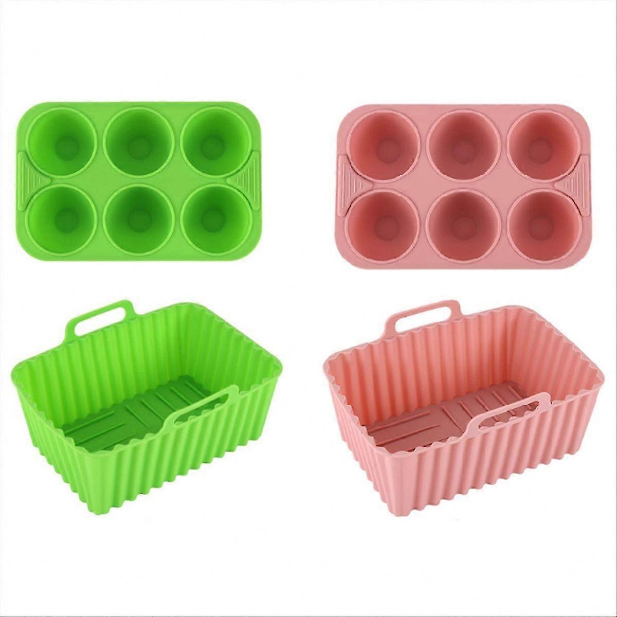 Multi-Purpose Rectangular Silicone Baking Tray Set A