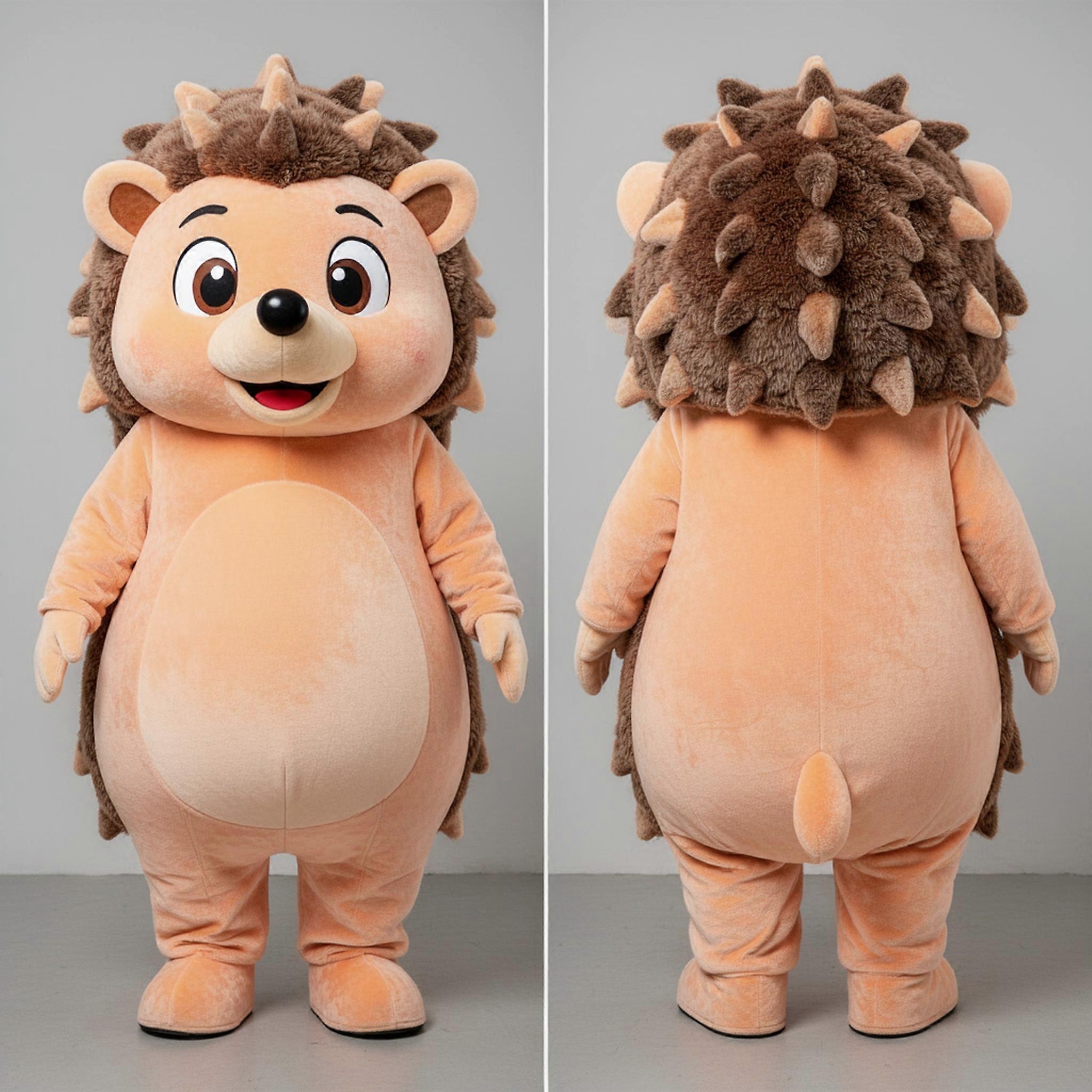 MASTICOT Peach Round Hedgehog Mascot