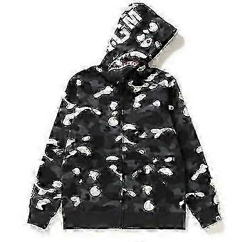 BAPE WGM Camo 3D Hooded Zip Up Shark Sweatshirt for Men Women Couple Casual Jacket_vsijd