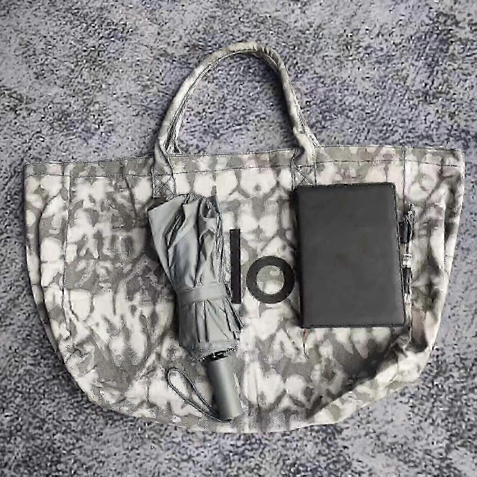 Spacious Canvas Gym Tote Lightweight Durable