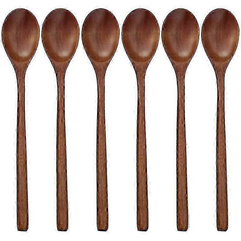 Solid Hardwood Spoon Set 6 pcs